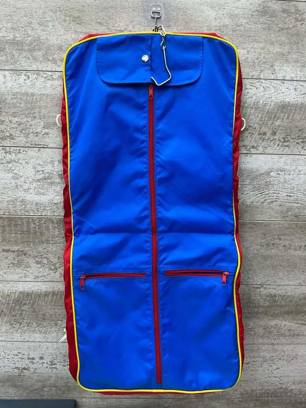Vintage OshKosh B'Gosh Primary Colors Garment Bag Suit Carrier